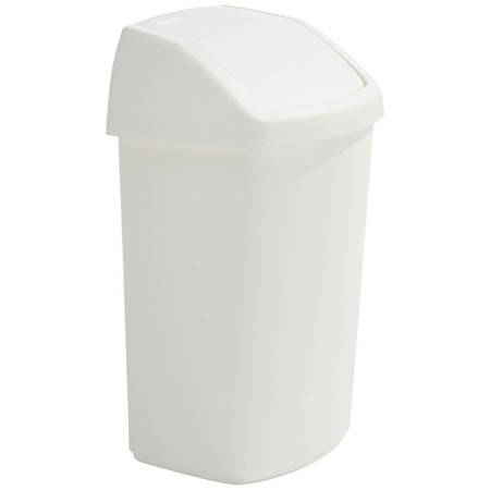 Waste bin VARIOS TAPA BASCULANTE White Plastic | Tienda24 - Global Online Shop Tienda24.eu