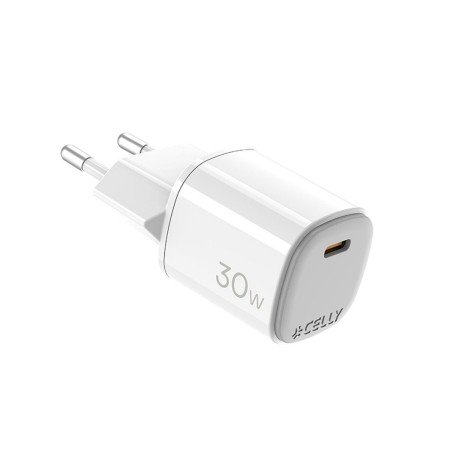 Chargeur mural Celly UPTC1USBC30WWH Blanc 30 W | Tienda24 - Global Online Shop Tienda24.eu