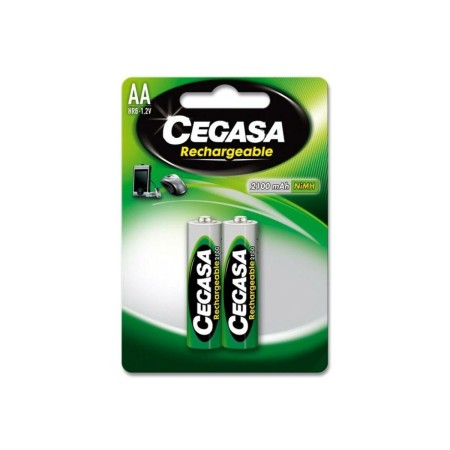 Batterie Ricaricabili Cegasa 104371 2100 mAh (2 uds) di Cegasa, Pile ricaricabili - Rif: M0505062, Prezzo: 8,63 €, Sconto: %