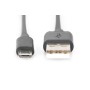 Cable USB a micro USB Digitus AK-300110-010-S Negro 1 m | Tienda24 - Global Online Shop Tienda24.eu