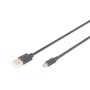 Cable USB a micro USB Digitus AK-300110-010-S Negro 1 m | Tienda24 - Global Online Shop Tienda24.eu