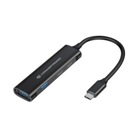 Hub USB Conceptronic HUBBIES12B Noir (1 Unité) de Conceptronic, Hubs USB - Réf : M0505196, Prix : 21,68 €, Remise : %