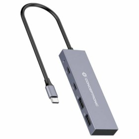 Hub USB Conceptronic HUBBIES13G Cinzento (1 Unidade) de Conceptronic, Hubs USB - Ref: M0505197, Preço: 43,63 €, Desconto: %