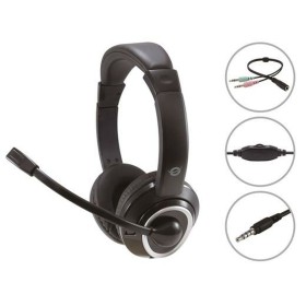 Headphones with Microphone Conceptronic POLONA02BA Black Grey by Conceptronic, Single ear Bluetooth headphones - Ref: M050520...