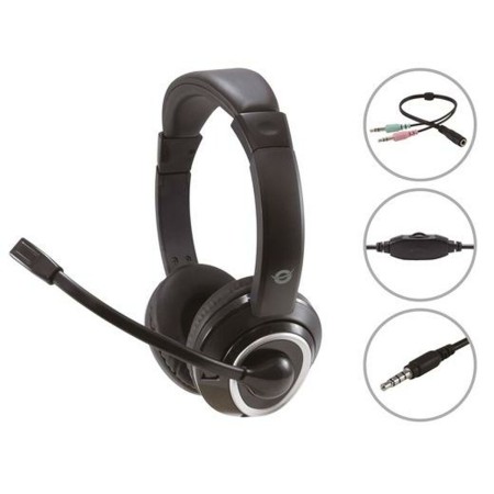 Auriculares con Micrófono Conceptronic POLONA02BA Negro Gris de Conceptronic, Auriculares Bluetooth de un solo oído - Ref: M0...