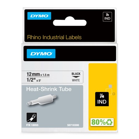 Laminated Tape for Labelling Machines Dymo 18055 White 12 mm | Tienda24 - Global Online Shop Tienda24.eu