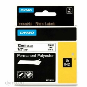 Laminated Tape for Labelling Machines Dymo 18483 White Multicolour Black/White by Dymo, Adhesive labels and stickers - Ref: M...