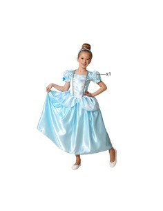 Costume per Bambini Azzurro Principessa Fantasia da BigBuy Carnival, Bambini - Ref: S1134979, Precio: €20.86, Descuento: %