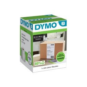 Rolo de Etiquetas Dymo S0904980 Branco Preto/Branco de Dymo, Etiquetas adesivas e autocolantes - Ref: M0505534, Preço: 32,21 ...