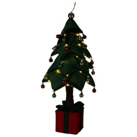 Albero di Natale Grande 10 x 38 x 10 cm Azzurro Dorato Plastica | Tienda24 - Global Online Shop Tienda24.eu