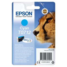 Tinteiro de Tinta Original Epson Cartucho T0712 cian Ciano de Epson, Toners e tinta de impressora - Ref: M0505918, Preço: 18,...