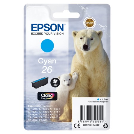 Cartouche d'encre originale Epson C13T26124012 Cyan | Tienda24 - Global Online Shop Tienda24.eu