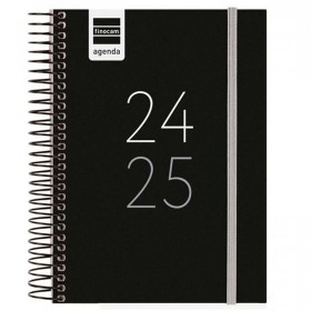 Agenda Finocam Nero A5 15,5 x 21,2 cm 2024-2025 | Tienda24 - Global Online Shop Tienda24.eu