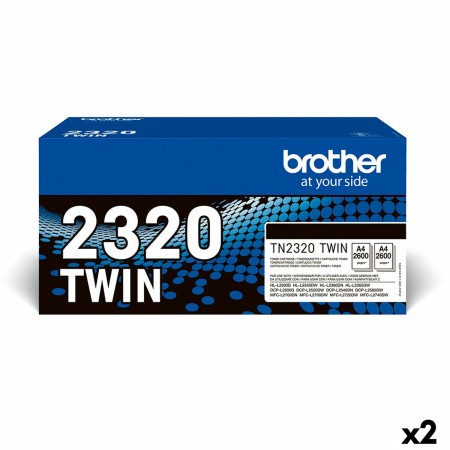 Tóner Original Brother L2300D/L2340DW/L2360DN/L2365DW/L2500/L2700 Negro (2 Unidades) | Tienda24 - Global Online Shop Tienda24.eu