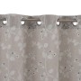 Cortina Gris Flores 140 x 260 cm | Tienda24 - Global Online Shop Tienda24.eu