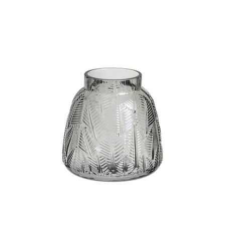 Vase Grau Glas 15 x 15 x 15 cm | Tienda24 - Global Online Shop Tienda24.eu