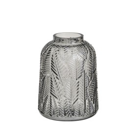 Vase Grau Glas 10 x 10 x 25 cm | Tienda24 - Global Online Shop Tienda24.eu