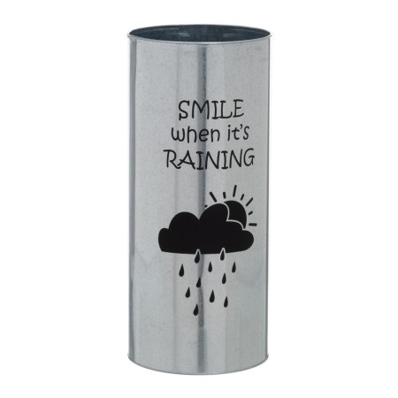 Umbrella stand Black Silver Circular 20 x 20 x 46 cm | Tienda24 - Global Online Shop Tienda24.eu