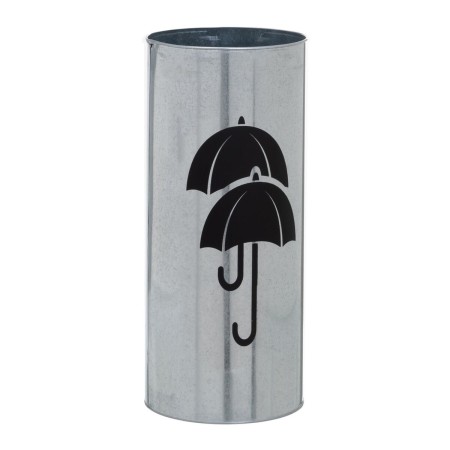 Suporte de guarda-chuva Preto Prateado Redondo 20 x 20 x 46 cm | Tienda24 - Global Online Shop Tienda24.eu