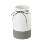 Vaso Bianco Grigio Ceramica 15 x 15 x 25 cm | Tienda24 - Global Online Shop Tienda24.eu