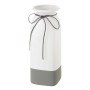 Vase White Grey Ceramic 11 x 11 x 30,5 cm | Tienda24 - Global Online Shop Tienda24.eu