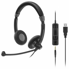 Kopfhörer mit Mikrofon Conceptronic Allround Stereo Headset Schwarz Silberfarben | Tienda24 - Global Online Shop Tienda24.eu