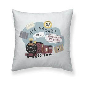 Cushion cover Harry Potter Hogwarts Christmas Light grey 50 x 50 cm | Tienda24 - Global Online Shop Tienda24.eu