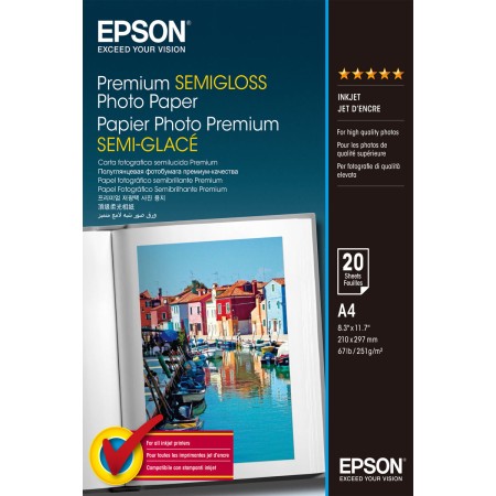 Glossy Photo Paper Epson C13S041332 A4 20 Sheets 251 g/m² (1 Unit) by Epson, Printing paper - Ref: M0507656, Price: 24,05 €, ...