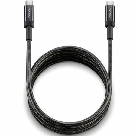 Cable USB NGS KNOT100W-2 2 m Negro | Tienda24 - Global Online Shop Tienda24.eu