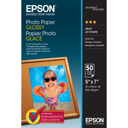 Papel Fotográfico Brillante Epson C13S042545 50 Hojas 13 x 18 cm (1 unidad) | Tienda24 - Global Online Shop Tienda24.eu