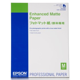 Tinte und Fotopapierpackung Epson Enhanced Matte Paper, DIN A2, 192 g/m², 50 hojas 50 Blatt (50 Stück) (1 Stück) von Epson, D...