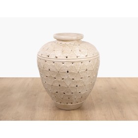 Vase Jaune Céramique 34 x 34 x 80 cm | Tienda24 - Global Online Shop Tienda24.eu