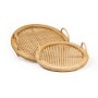 Set of trays Romimex Beige Wood Bamboo 39 x 39 x 9 cm 2 Pieces | Tienda24 - Global Online Shop Tienda24.eu