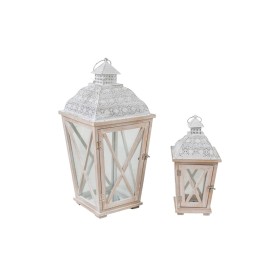 LED Lantern Metal Golden Transparent Glass (10,7 x 18 x 10,7 cm) | Tienda24 - Global Online Shop Tienda24.eu