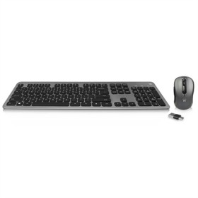 Clavier A4 Tech KV-300H QWERTY Noir Gris Monochrome Noir/Gris | Tienda24 - Global Online Shop Tienda24.eu