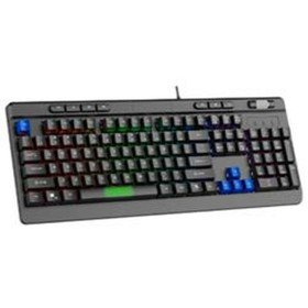 Clavier pour jeu EDM 07751 for players Noir Espagnol Qwerty | Tienda24 - Global Online Shop Tienda24.eu