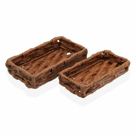 Korb-Set Versa Polyäthylen (11 x 4 x 20 cm) (2 pcs) | Tienda24 - Global Online Shop Tienda24.eu