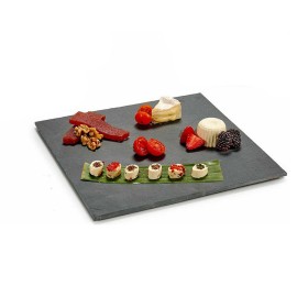 Vassoio per aperitivi Nero Lavagna 30 x 0,5 x 30 cm (12 Unità) | Tienda24 - Global Online Shop Tienda24.eu