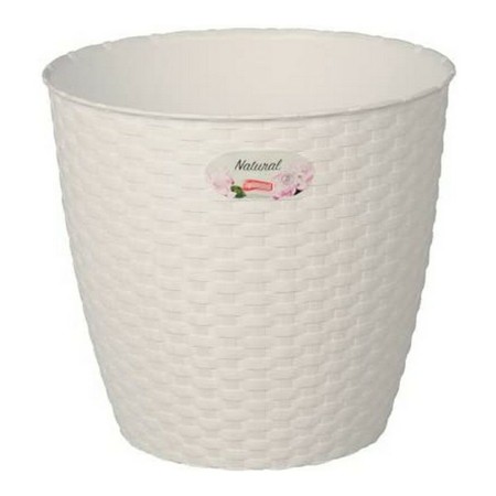 Vaso Stefanplast 73450 Branco Plástico 14 x 13 x 14 cm | Tienda24 - Global Online Shop Tienda24.eu