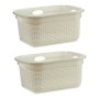 Basket 986485 White Plastic 25 L 42,5 x 25,5 x 63,5 cm | Tienda24 - Global Online Shop Tienda24.eu