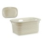 Basket 986485 White Plastic 25 L 42,5 x 25,5 x 63,5 cm | Tienda24 - Global Online Shop Tienda24.eu