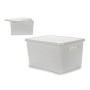 Boîte de rangement avec couvercle Blanc 40 L Plastique (35 x 25 x 46 cm) | Tienda24 - Global Online Shop Tienda24.eu