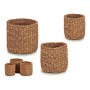 Conjunto de Cestos Castanho 3 L 5 L 8 L Algas marinhas (23 x 20 x 23 cm) (3 pcs) | Tienda24 - Global Online Shop Tienda24.eu