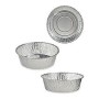 Set of trays Silver Aluminium 25 x 8 x 25 cm (Ø 20 x 7 cm) | Tienda24 - Global Online Shop Tienda24.eu