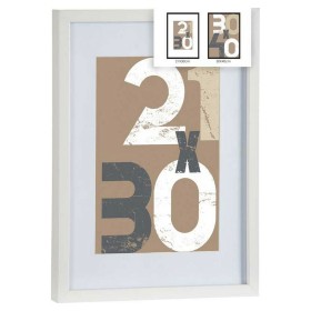 Cadre photo Home ESPRIT Marron Beige Naturel Ivoire Verre polystyrène Scandinave 15,5 X 2 X 20,5 cm (4 Unités) | Tienda24 - Global Online Shop Tienda24.eu