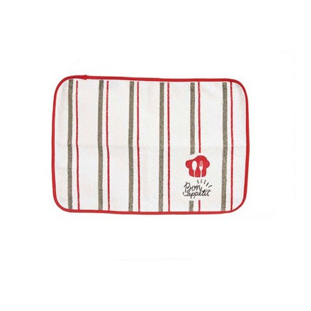 Mantel Individual Bon Apetit Rojo Blanco 33 x 0,3 x 48 cm | Tienda24 - Global Online Shop Tienda24.eu