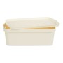 Scatola portaoggetti con coperchio Crema Plastica 14 L 29,5 x 14,3 x 45 cm | Tienda24 - Global Online Shop Tienda24.eu