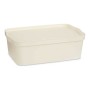 Scatola portaoggetti con coperchio Crema Plastica 14 L 29,5 x 14,3 x 45 cm | Tienda24 - Global Online Shop Tienda24.eu