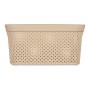 Basket Beige Plastic 10 L 24 x 17 x 35 cm | Tienda24 - Global Online Shop Tienda24.eu