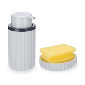 Soap Dispenser Versa Ceramic ABS Dolomite 9 x 19 x 12,5 cm | Tienda24 - Global Online Shop Tienda24.eu